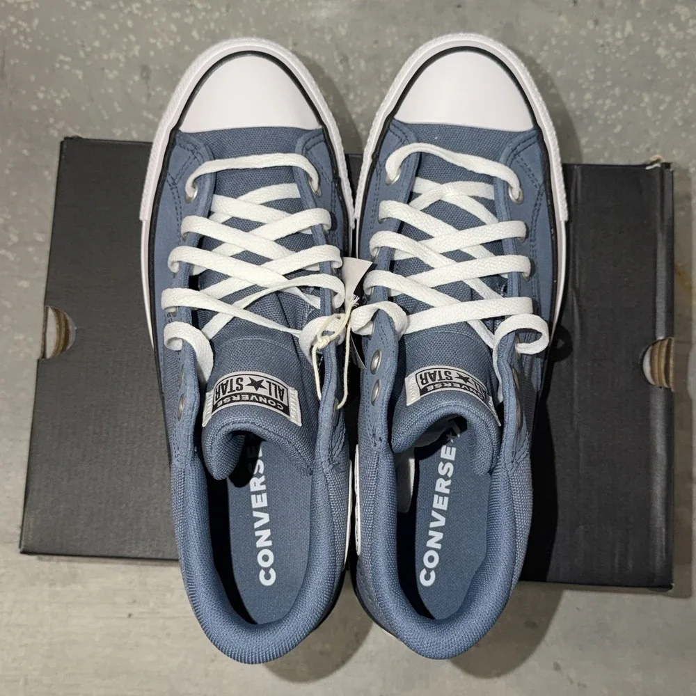Converse CTAS Malden Street Sneakers Blue Mens Size 10 Mid Top Shoes NEW